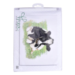 Thea Gouverneur borduurpakket 451A Koe ( voorkant) 60 x 45 cm.. - Afbeelding 2