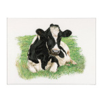 Thea Gouverneur borduurpakket 451 Koe ( voorkant) 60 x 45 cm