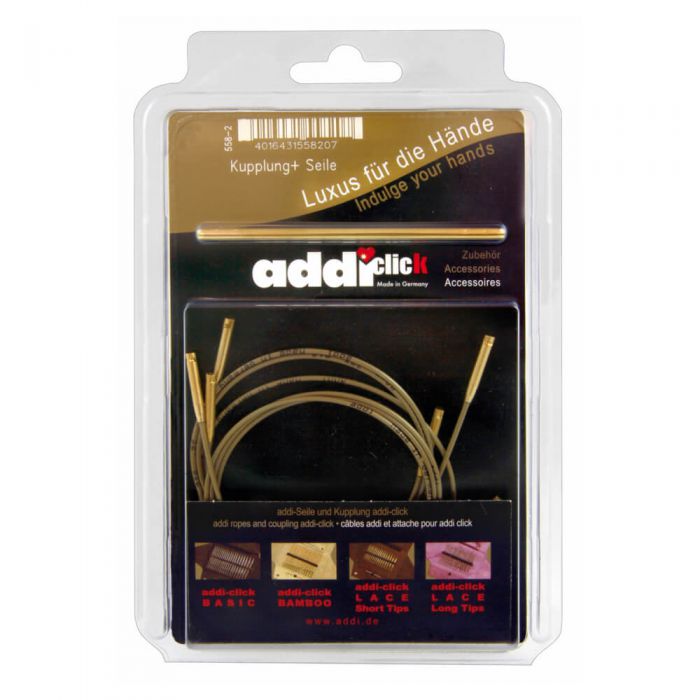 ADDI CLICK KABEL SET BAMBOE 60-80-100CM EN CONNECTOR