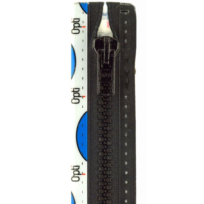 Rits P60 Deelbaar 30 cm nylon kleur zwart