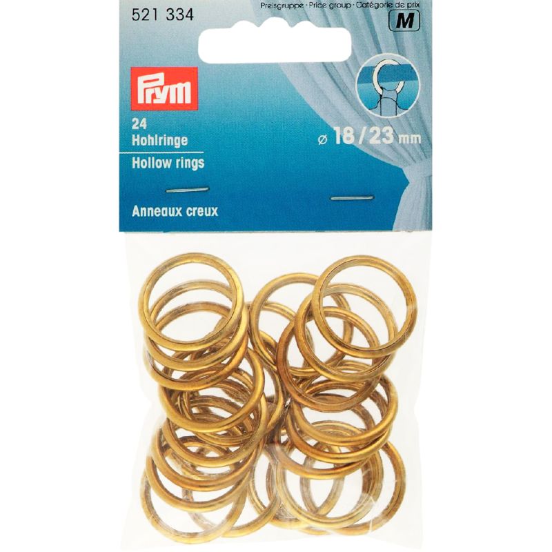 Prym M 24 ringen 18/23 mm messing 521 334