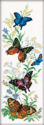 RTO Borduurpakket 16x45 cm flying butterflies RTO-M00147