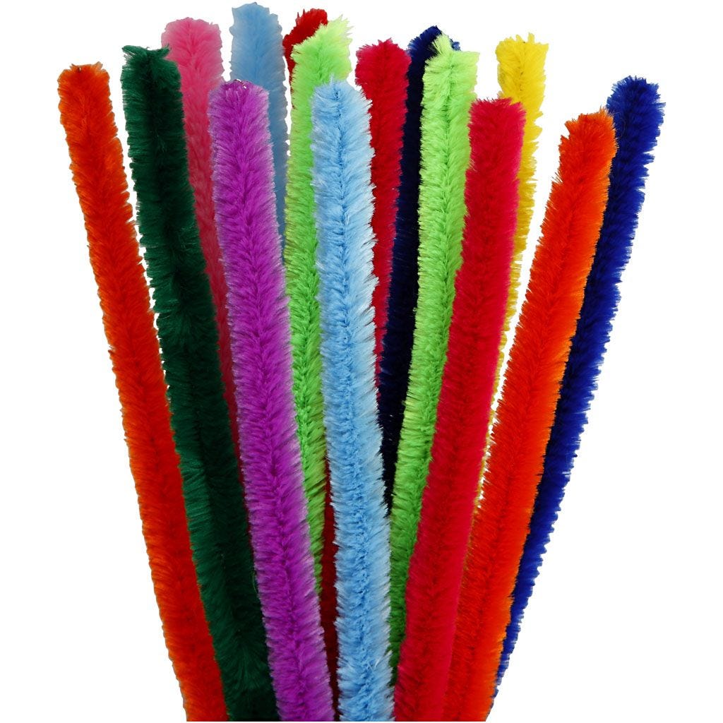 Chenille draad 10 kleuren