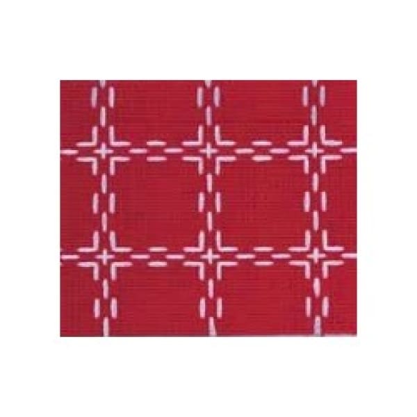 Beiersbont borduurstof kleur 5420 rood wit 160 cm breed