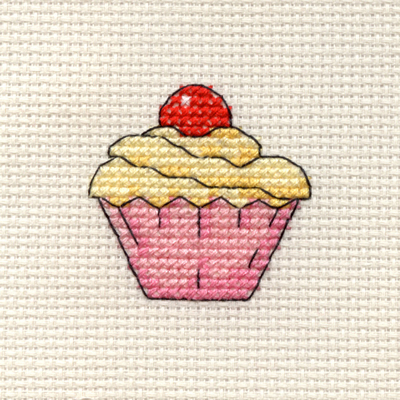 Mouseloft borduurpakketje Cupcake ml-004-f01