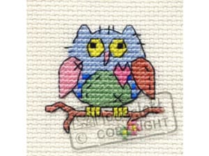 Mouseloft borduurpakketje Patchwork Owl ML-004-K03
