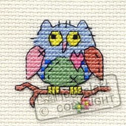 Mouseloft borduurpakketje Patchwork Owl ML-004-K03