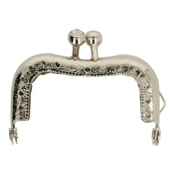 portemonnee sluiting 5.5 cm kleur zilver