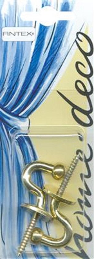 Antex 329429 Home Deco embrasse kogelhaak 28mm messing 2 stuks