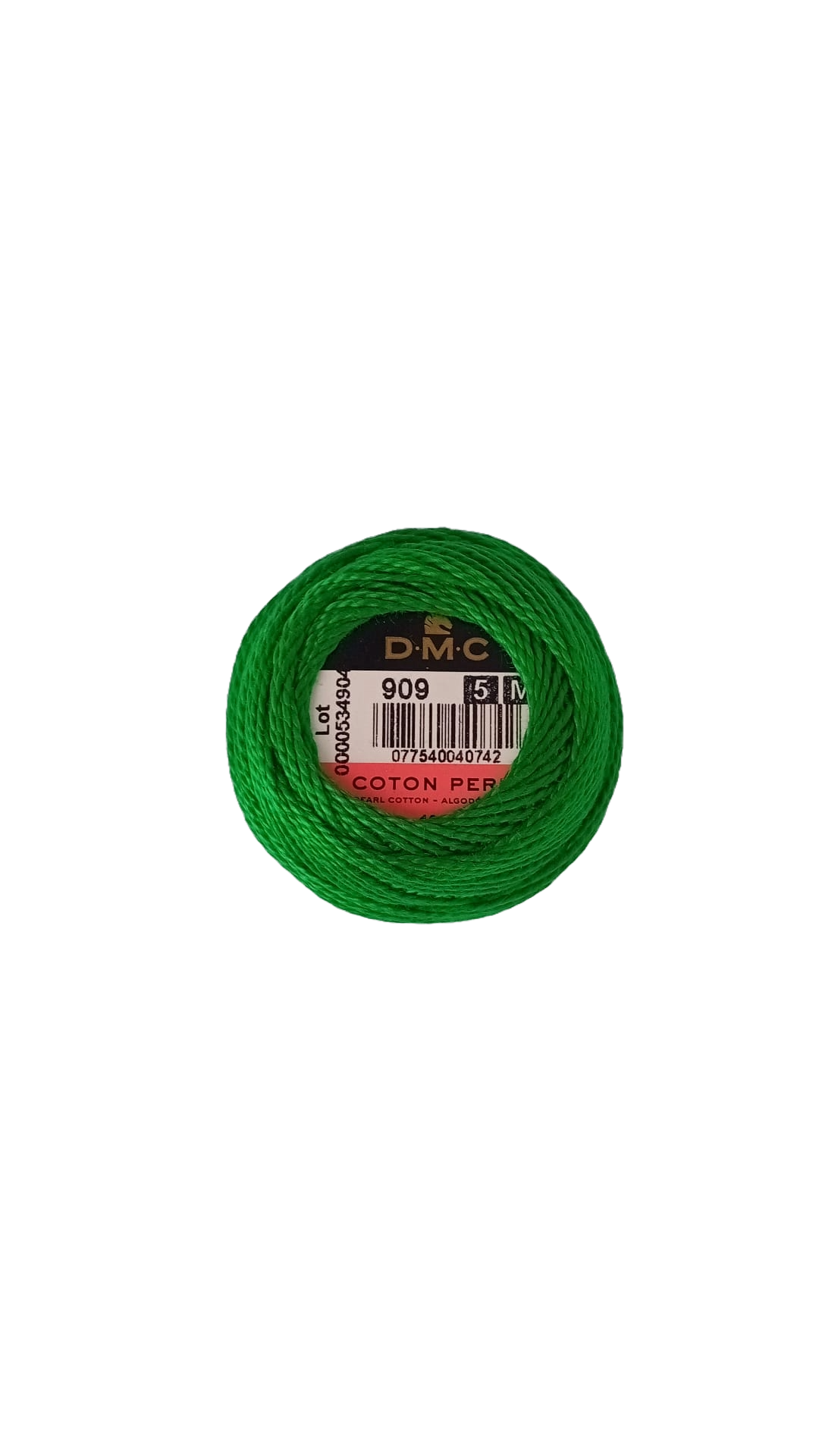 DMC 116 dikte 5 Cotton Perlé 45 mtr 100% katoen kleur 909
