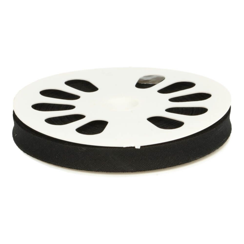 Biasband 30 mm cotton kleur 000 zwart