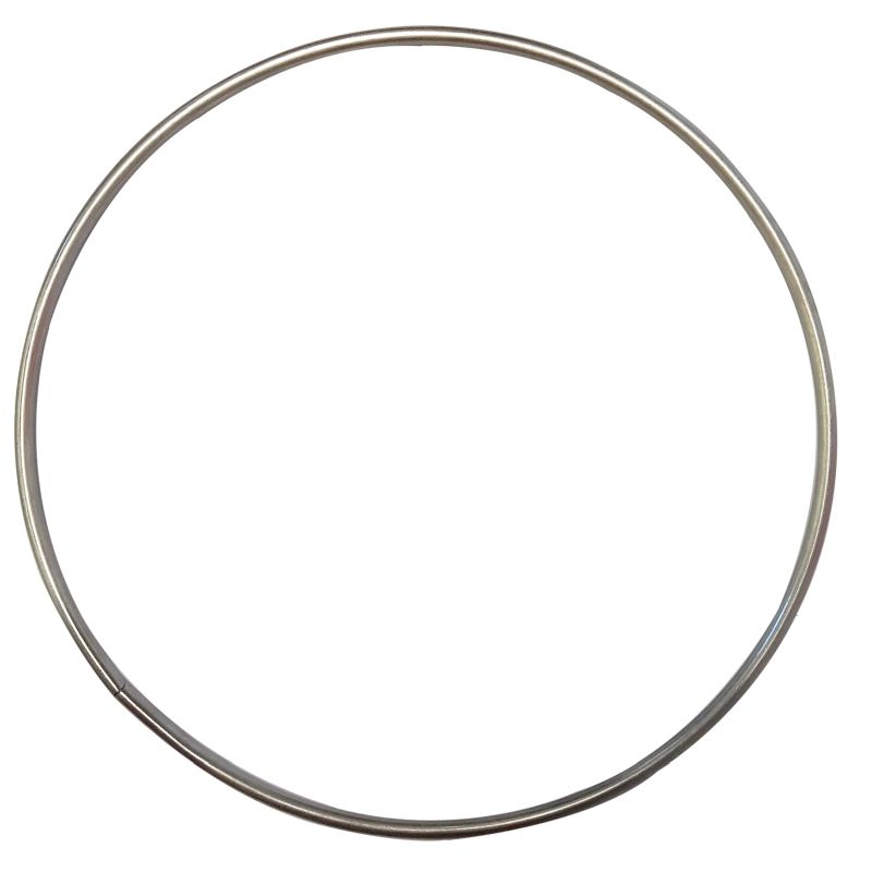 Metalen ring 25 cm rvs 4 mm
