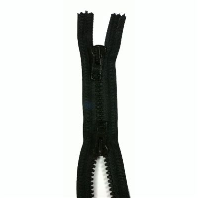 Opti E P60 Rits dubbel deelbaar 75 cm Nylon kleur zwart 0000..