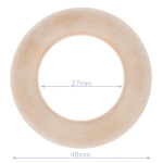 Houten ring naturel buitenmaat 48 mm 95740