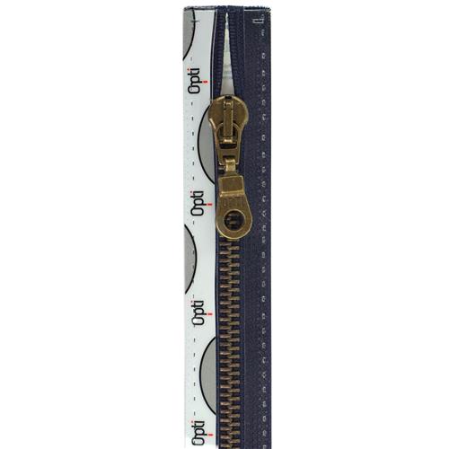 Rits Opti C M60 deelbaar metaal antiek 45 cm kleur 0210..