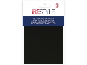 Nylon reparatiedoek zelfklevend kleur 000 zwart Restyle
