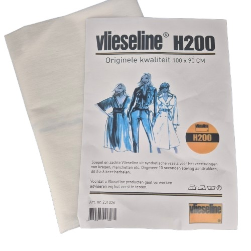Vlieseline opstrijkbaar 100 x 90 cm wit H200