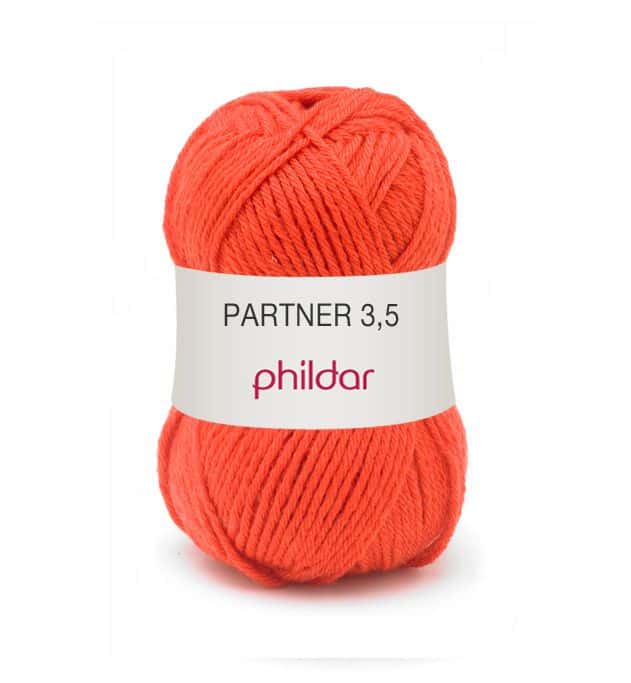 Phildar Partner 3,5 kleur 006 Vermilon*