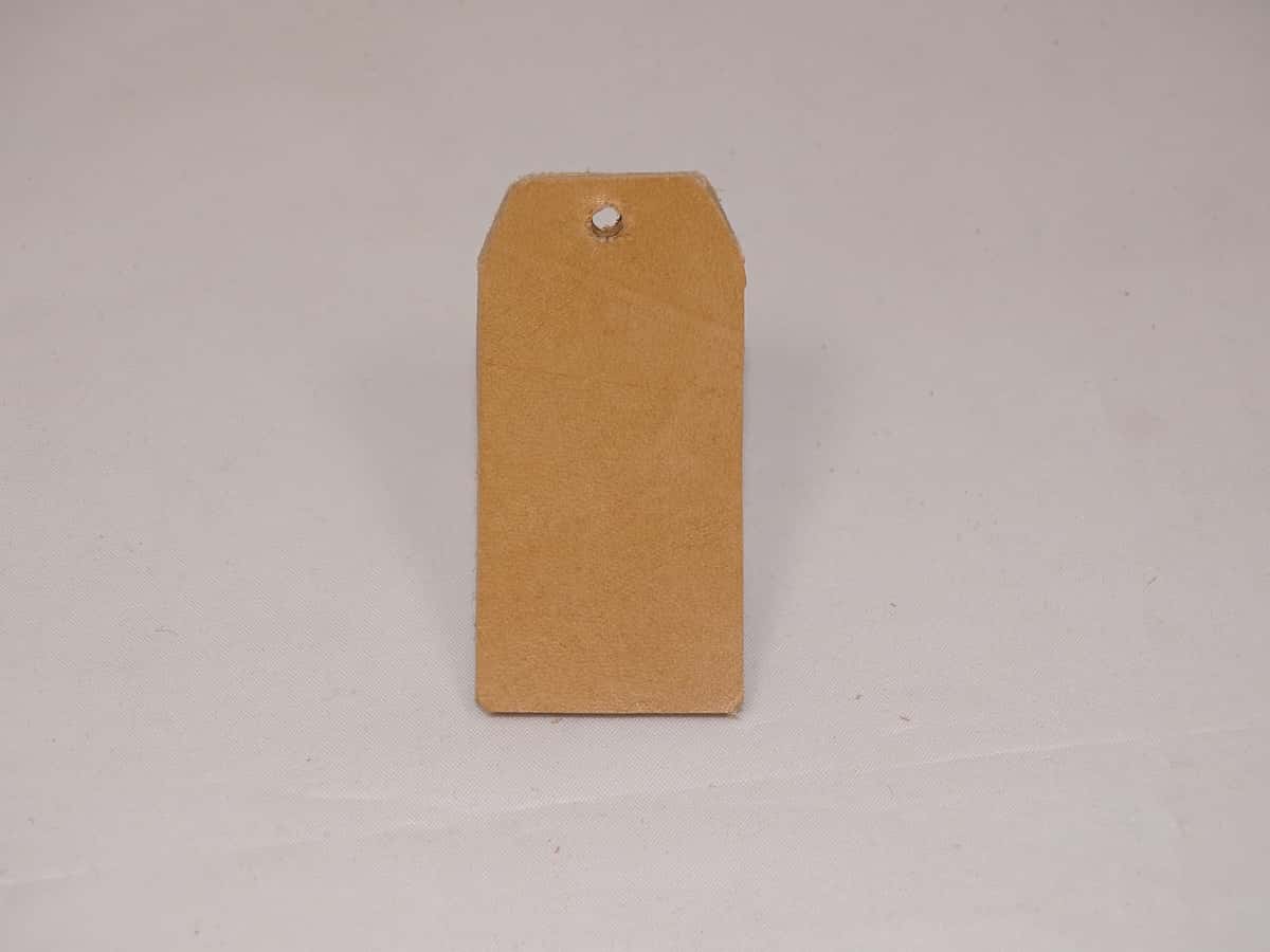 Label tuigleer 3 x 6 cm naturel bruin