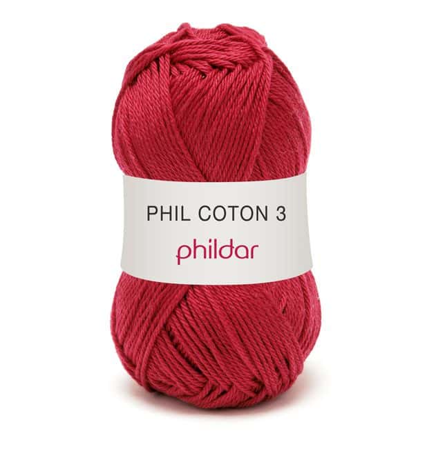 Phildar Coton 3 kleur 1459 Griotte