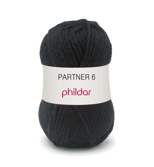 Phildar Partner 6 kleur 1200 Noir