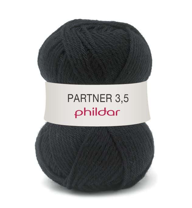 Phildar Partner 3.5 kleur 1200 Noir
