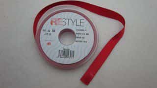 Restyle Lint satijn dubbelzijdig 15 mm 722 rood