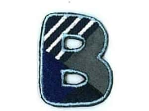 Applicatie letter B (serie kleur 210 donker-lichtblauw/grijs/wit)