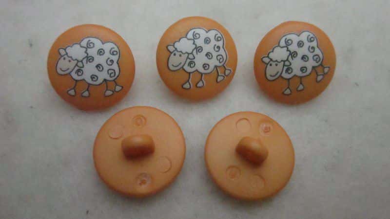 knoop schaap 15 mm oranje 007.84936