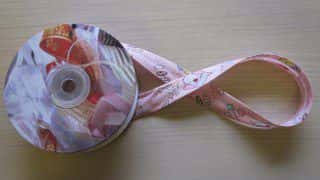 Biais band print 18 mm kleur 1 hot pink