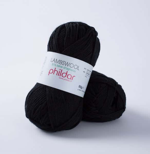Phildar Lambswool kleur noir