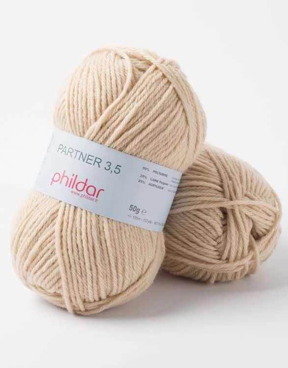 Phildar partner 3,5 kleur 1327 Biche www.handwerkwebshop.nl