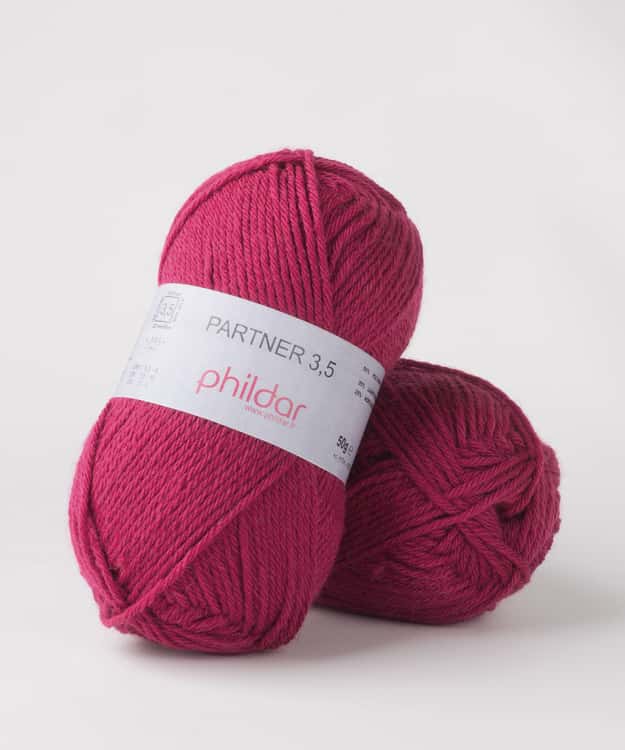 Phildar partner 3,5 kleur Framboise