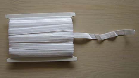 biaisband rekbaar 15 mm wit per meter