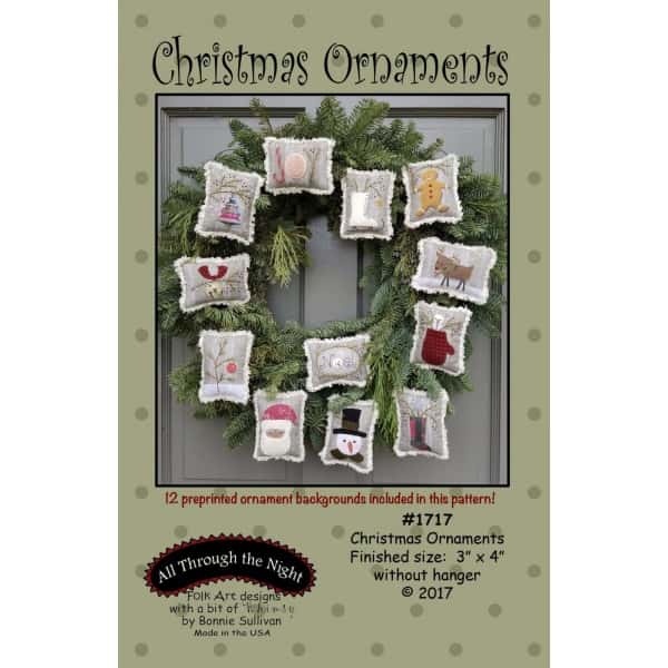 Quiltlapjes Christmas Ornaments  #1717