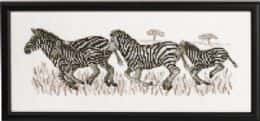 Borduurpakket Zebra 36x15cm