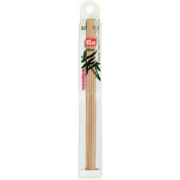 Prym bamboe sokkennaalden 221 210 20 cm dikte 2 mm 5 stuks