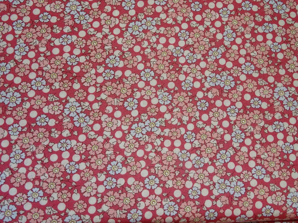 Tilda quiltstof op rol 110 cm breed Windflower Red