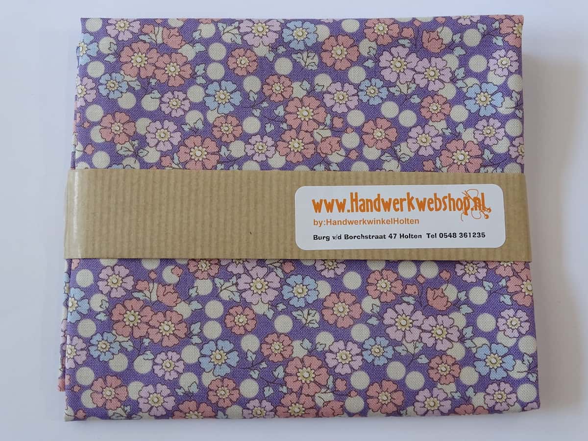 Tilda quiltstof 50x55 cm Windflower Lavander