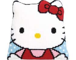 Borduurpakket Kruissteekkit kussen 40 x 40 cm Hello Kitty