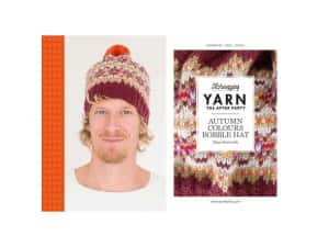 Scheepjes flyer yarn the after party Autum Colours Bobble Hat Maya Bosworth