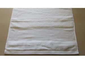 Handdoek met borduurrand 50x100 cm Blanc