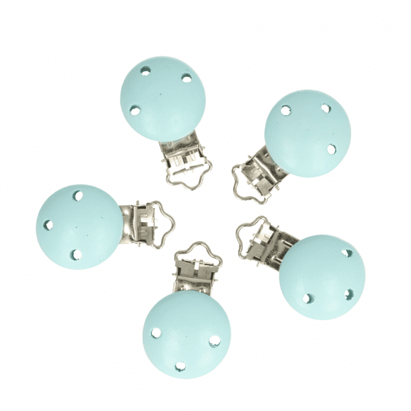 Opry houten speenklem kleur 2 Baby Blue