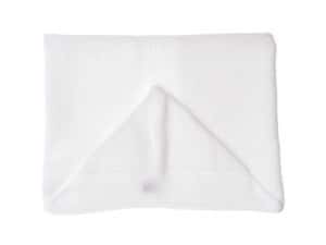 Rico baddoek met cappuchon met borduurrand 70x85 cm wit 740220.65