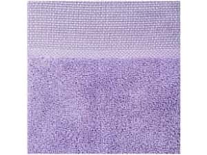 handdoek met borduurrand 50x100 cm lila