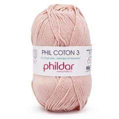 Phildar Phil Coton 3 kleur 1136 Lait de Rose