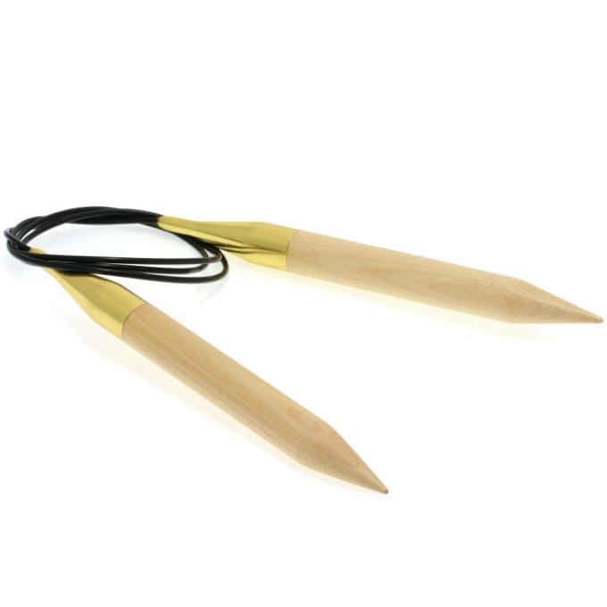 Lana Grossa rondbreinaald Jumbo hout 100 cm 15 mm