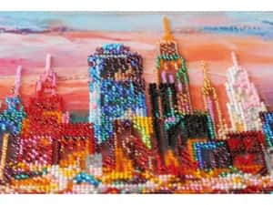 Kralen borduupakket Evening city- Abris Art 56 x 28 cm