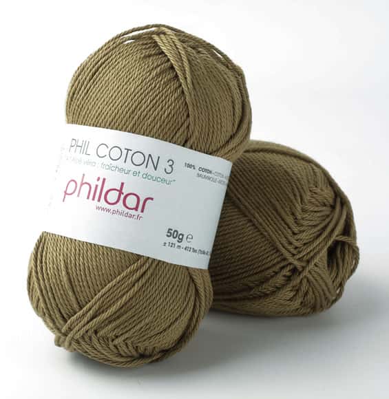 Phildar Phil Coton 3 kleur 77 Army 