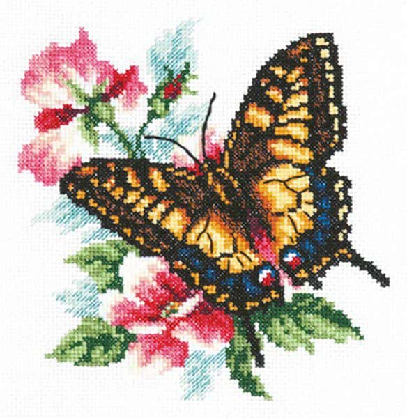 Borduurpakket shallowtal butterfly ci-042-010